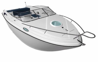 Lancha Fortmarine 240 Gabinada com motor de centro 150 HP Alpha Diesel 