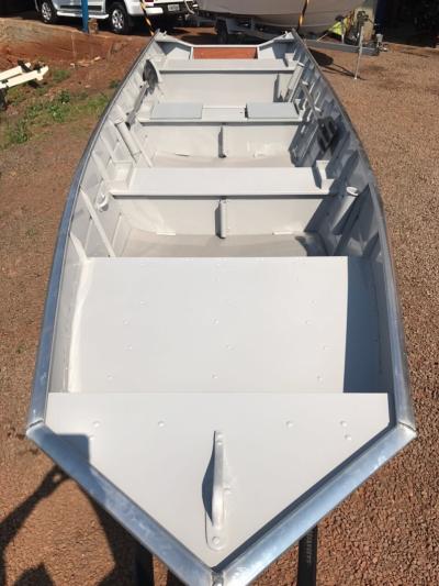 Conjunto Barco de AlumÃ­nio FortBoat WAY 500 SEMI CHATO + Motor 9.9 HP + Carreta 