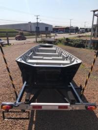 Conjunto Barco de AlumÃ­nio WAY 500 SEMI CHATO + Motor 15 HP + Carreta rodoviÃ¡ria 