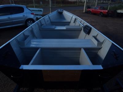 Conjunto Barco de AlumÃ­nio Fortboat Life 420 + Motor 5HP Mh Mercury + Carreta