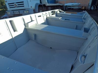 Conjunto Barco de AlumÃ­nio Fortboat Life 500 Motor + 15HP Super Mercury + Carreta 