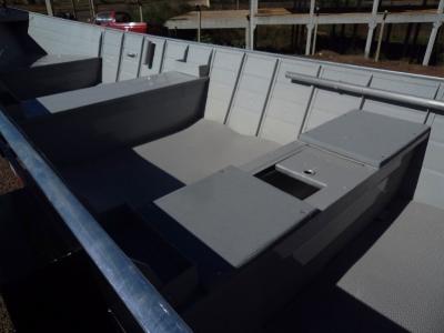 Conjunto Barco de Aluminio Fortboat Life 600 Motor + 15HP Super Mercury + Carreta