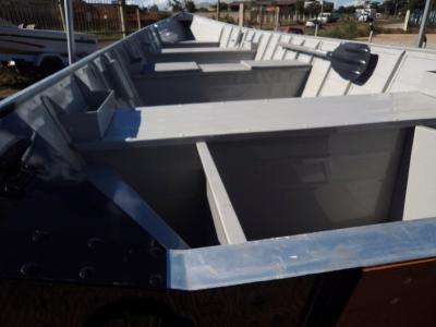 Conjunto Barco de Aluminio Fortboat Life 600 Motor + 15HP Super Mercury + Carreta