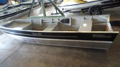 Conjunto Barco de Aluminio FortBoat WAY 420 SEMI CHATO + Motor 8HP Mh + Carreta 