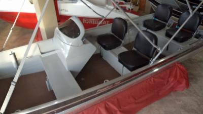 Casco Lancha de AlumÃ­nio FortBoat Premium 500 SEMI CHATO 
